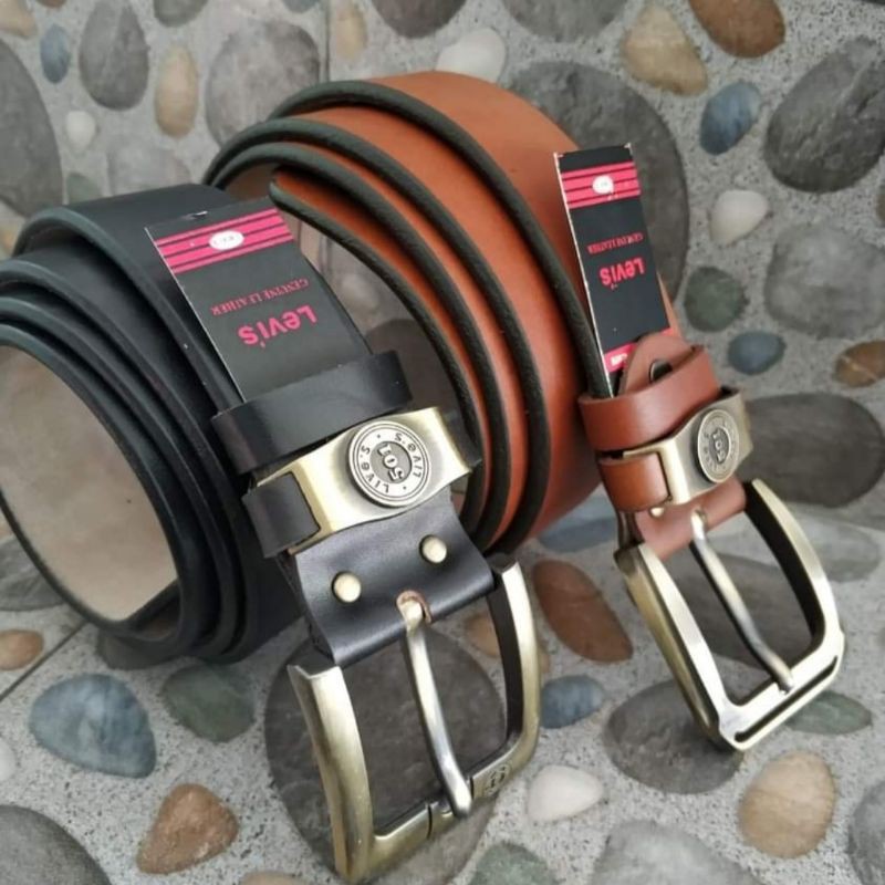 Sabuk kulit // Gesper kulit // ikat pinggang kulit asli PREMIUM