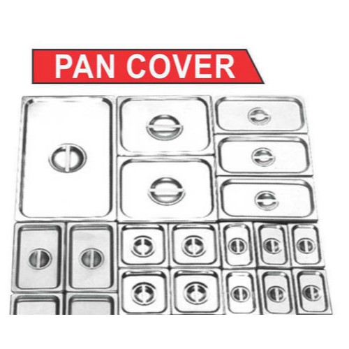 Tutup Food pan prasmanan Stainless ukuran 1/9