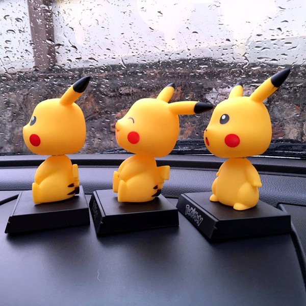 Boneka Figure Miniatur Pajangan Mobil Stand POKEMON PIKACHU Goyang Kepala Shacking Head Toy