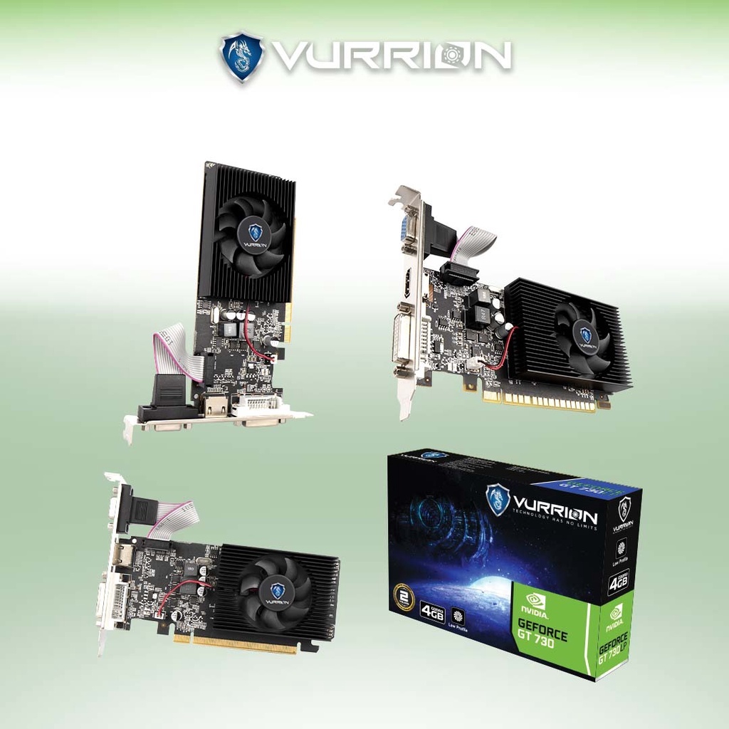 VGA AGS VURRION NVIDIA GT730 LP 4GB GDDR3 64bit REAL CAPACITY