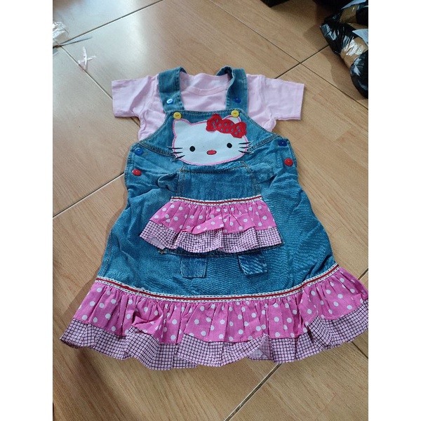 Dress jeans Anak 3-4 tahun