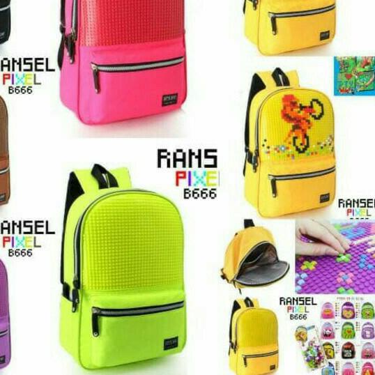 ➥ Tas Ransel Sekolah Anak Pixel Powa Lego 666 ♪