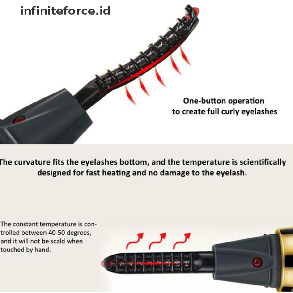 (Infiniteforce.Id) Penjepit Bulu Mata Elektrik Usb Rechargeable