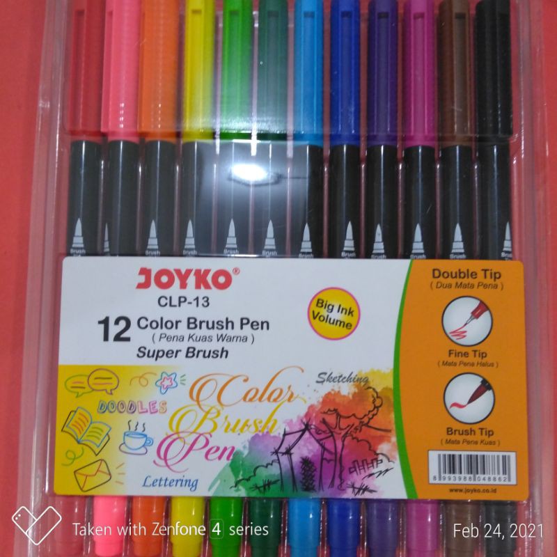 

Brush Pen CLP-13 12warna Joyko