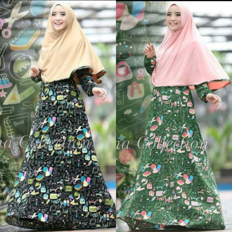Gamis dewasa alifa dress by alina