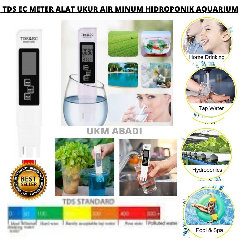 Alat Ukur Uji TDS EC Meter Digital Air Minum Lab Aqurium Kolam Hidroponik Tester 111147