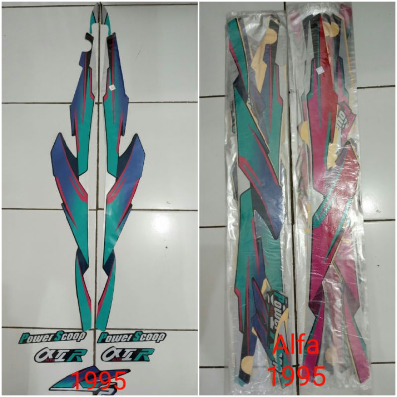 Sticker,Striping Yamaha ALFA QTR 1995
