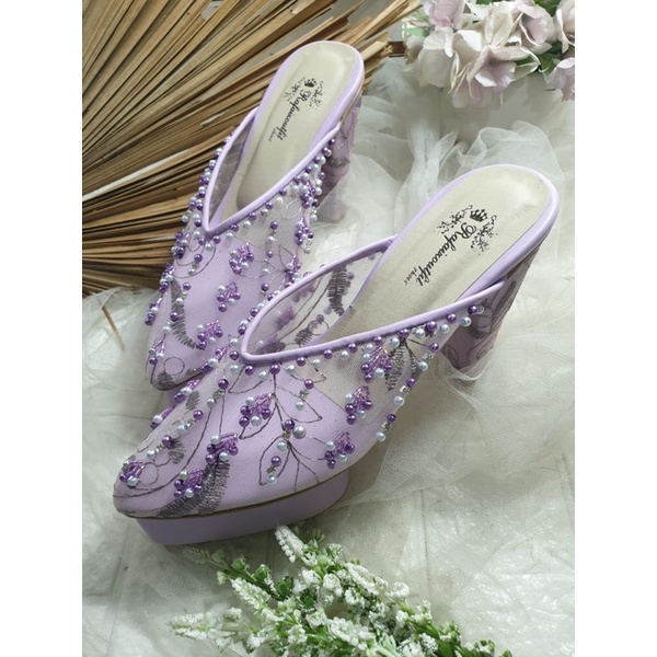 sepatu Marisa purple tinggi 12cm