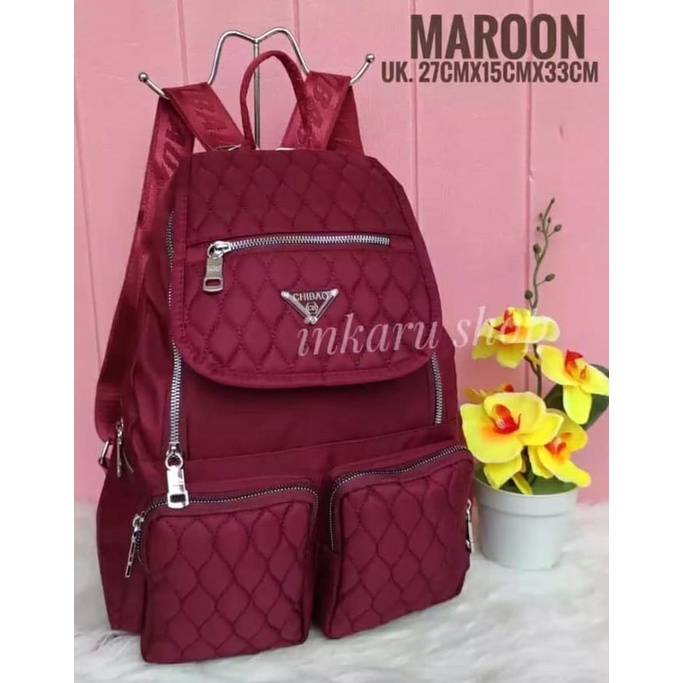 RANSEL WANITA IMPORT CHIBAO KOREAN STYLE MUAT LAPTOP 14 INCH 1671#