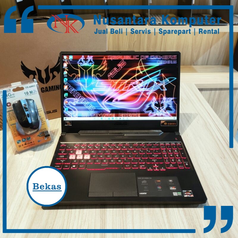 Laptop ASUS TUF GAMING FX506IV (Ryzen 9 4900H) Ram 8gb Ssd 512gb Dual VGA Nvidia 6gb