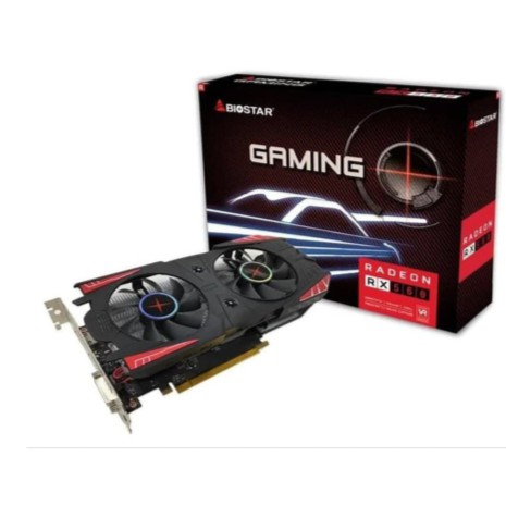 Vga card gaming biostar amd radeon 4gb ddr5 128bit 2 fan hdmi-dvi-dp rx560 rx-560 - Vga Pci-e x16