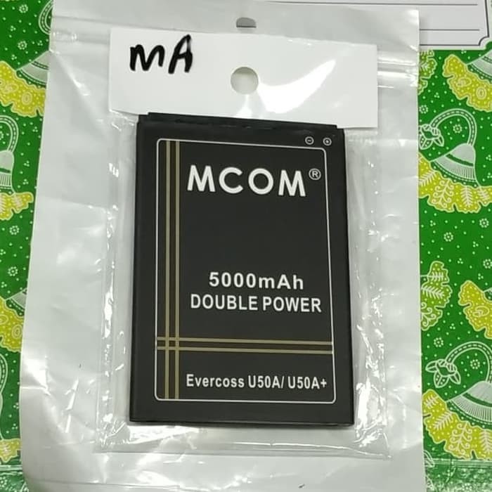 Baterai Evercross U50A PLUS / U50A+ double power battery battle