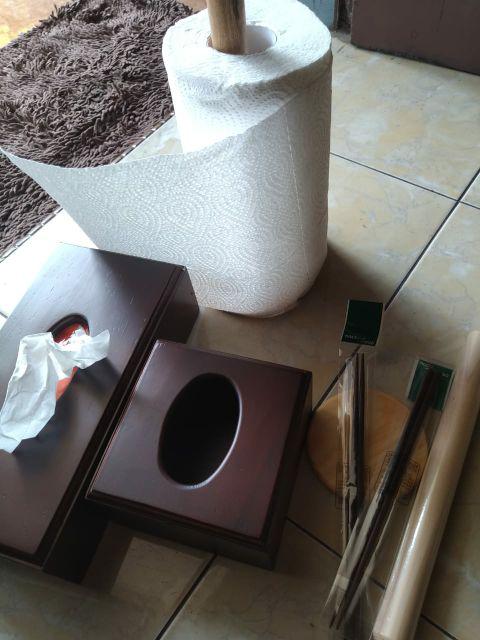 Kotak Tisu Kayu / Walnut Tissue Box 14 X 14 X 8 / Tissue Box Kayu