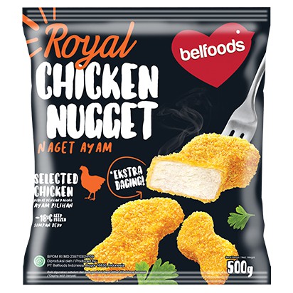 

Belfood - Royal Chicken Naget/ Nuget/ Nugget 500 Gr