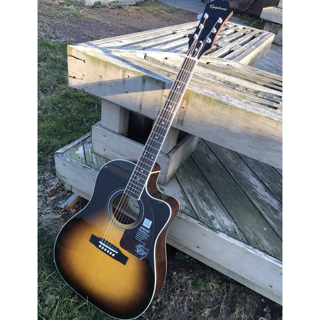 Epiphone AJ-220SCE AJ220SCE Vintage Sunburst Acoustic Guitar