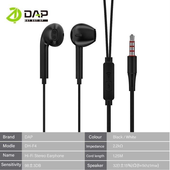 Handsfree / Earphones DAP DH-F4 Sound Bass MURAH ORIGINAL