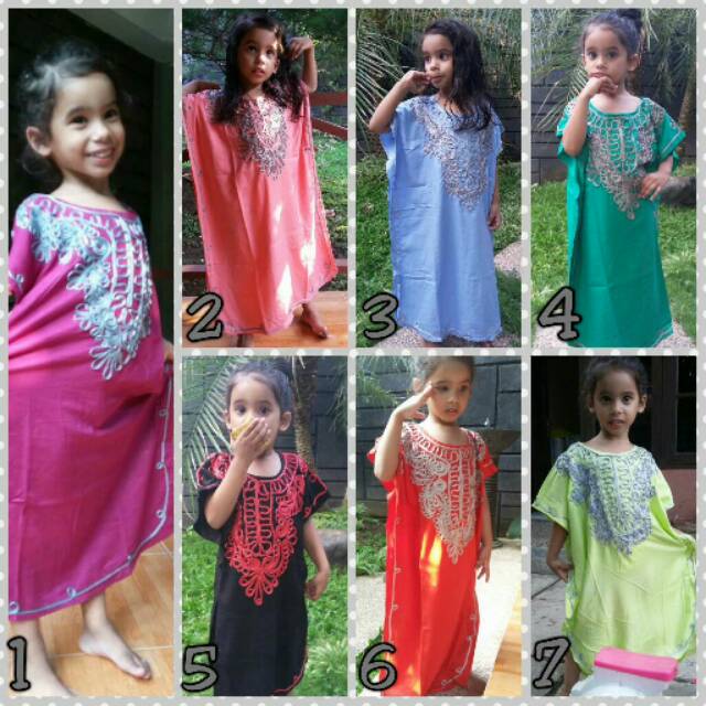 Kaftan maroko anak / kaftan anak / daster anak