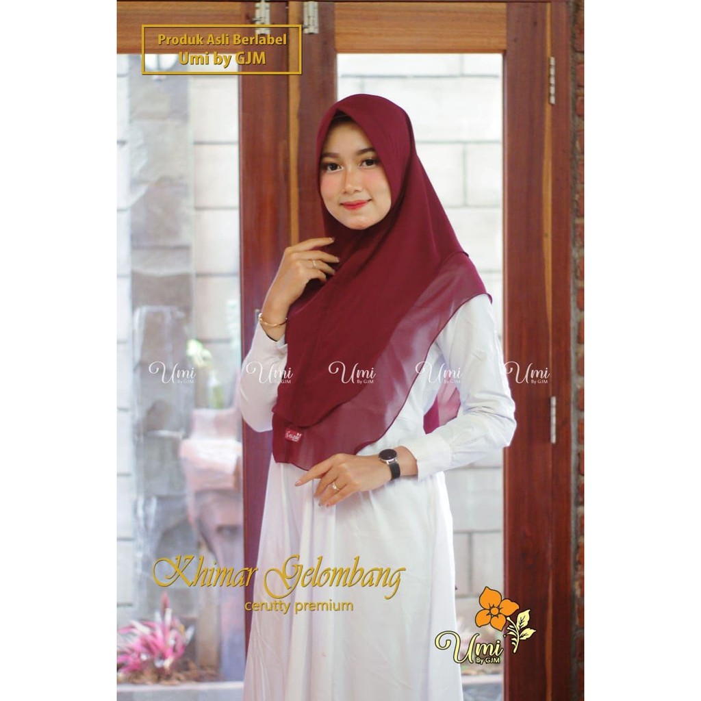 [COD]  Hijab Khimar livia alifa 2 layer oval / Jilbab 2 layer // Jilbab Instan Khimar Ceruti premium
