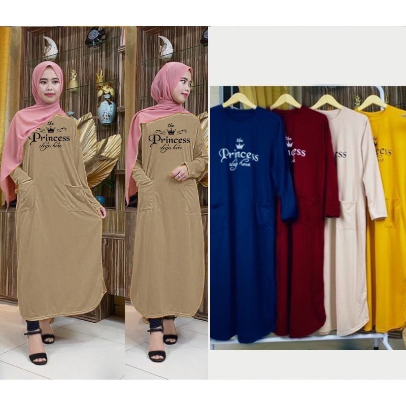 GAMIS JUMBO ELLIZA XXL LD115-120 JUMBO(KANTONG KANAN DAN KIRI)COD GAMIS JUMBO GAMIS BIGSIZE