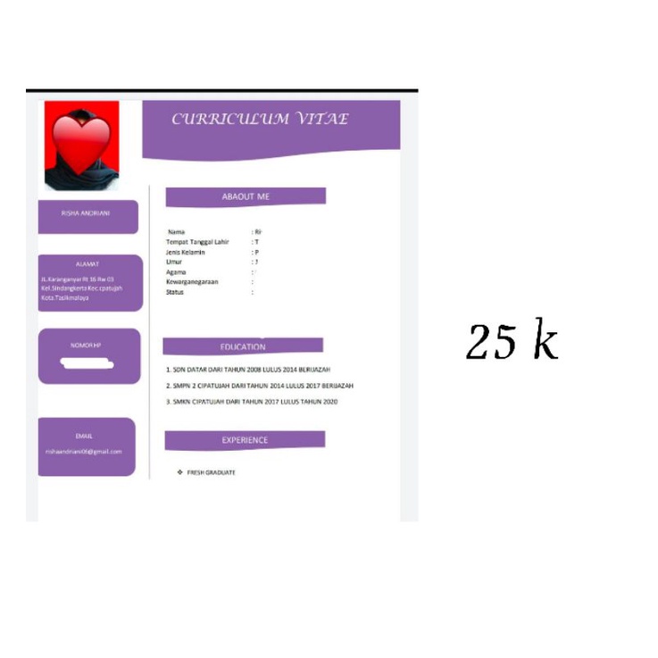 

CV lamaran kerja