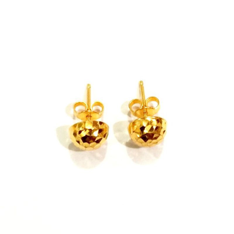 Anting emas asli kadar 700 70% model tusuk ukir