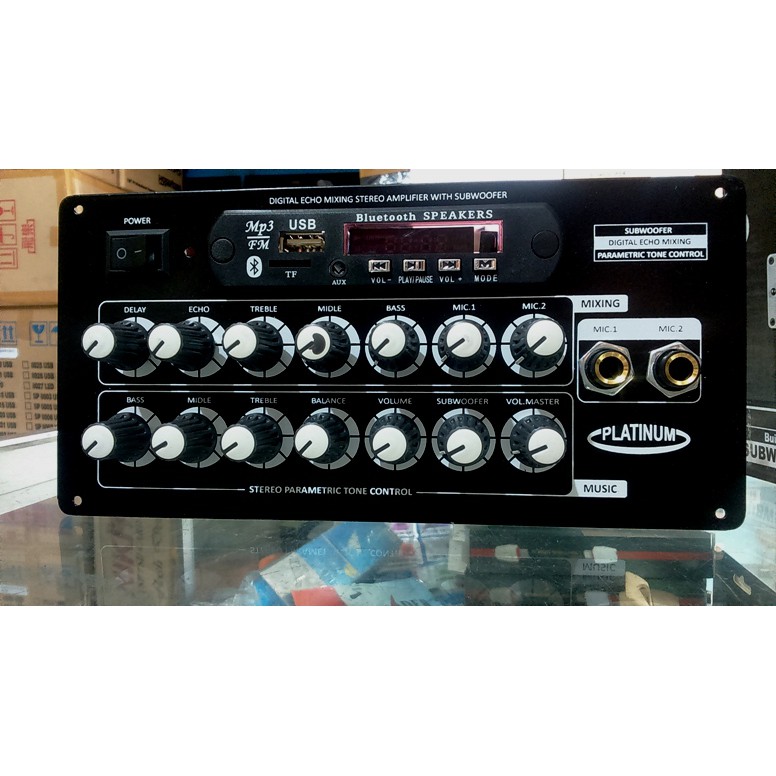 Kit Power Amplifier Bluetooth Usb Mp3 Radio Player Dan Karaoke Mixing Shopee Indonesia
