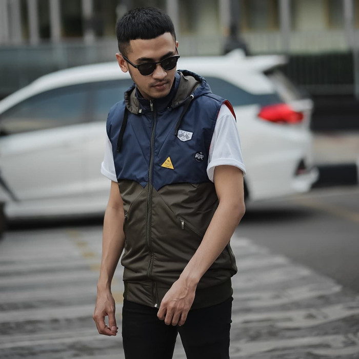 Rompi Kombinasi Pria / Rompi Sepeda / Rompi motor pria / Vest