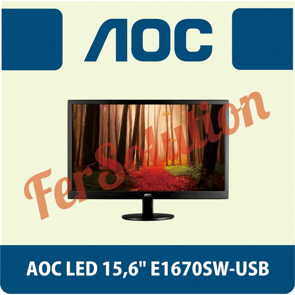 Monitor AOC LED 15,6" E1670SW-USB