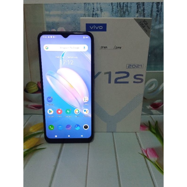 Vivo Y12s 2021 3/32 Second Fullset Bekas Garansi Resmi