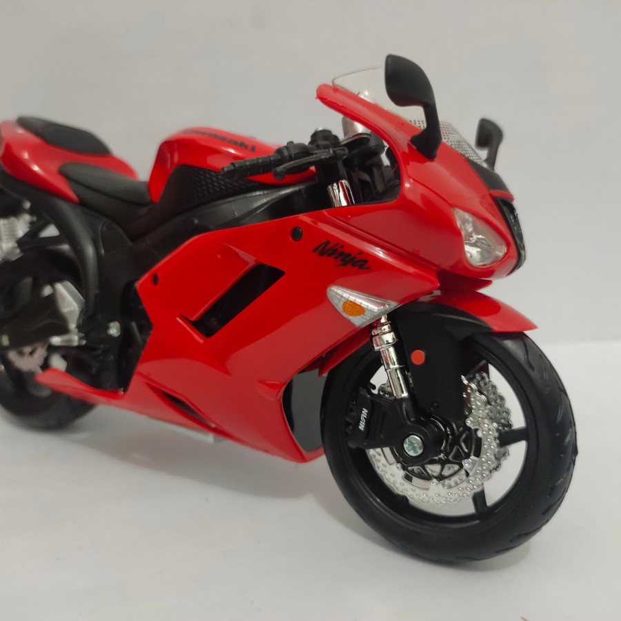 DIECAST MOTOR KAWASAKI NINJA ZX 6R MINIATUR MOTOR MAISTO HARGA MURAH