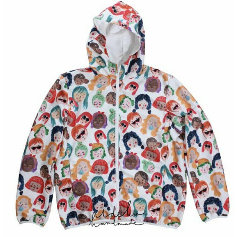 WINDBREAKER FACES IDEKUHANDMADE | JAKET FACES