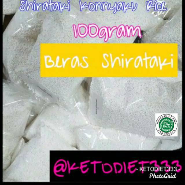 Beras Shirataki Ekonomis 100gram Low Carbs Konnyaku Rice