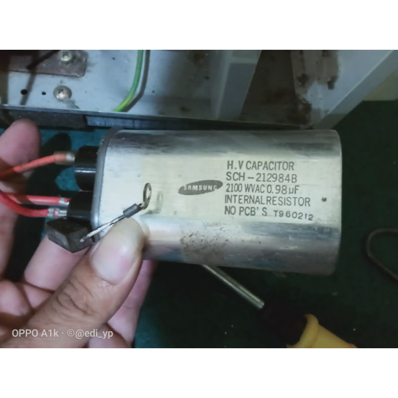 kapasitor capasitor samsung hv copotan microwave ukuran 2100 wvac 0,98uf