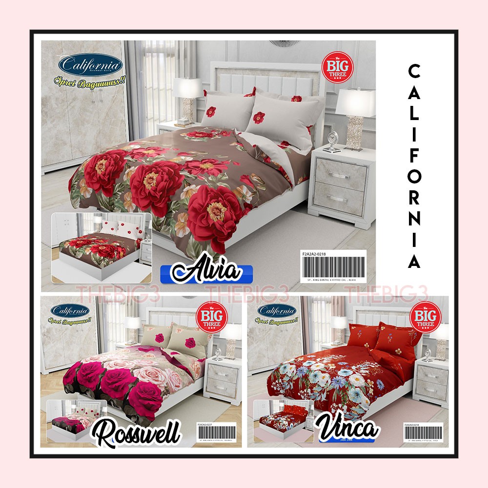 CALIFORNIA Comforter 180x200 cm Motif Abelia Bianca Balena Chiara Ranti Rossy Origami Meow Ranti - COMFORTER 180 TBT