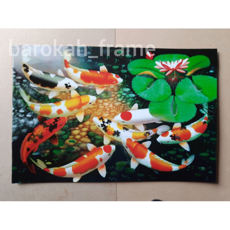 poster pemandangan poster kaligrafi ukuran 60x90cm