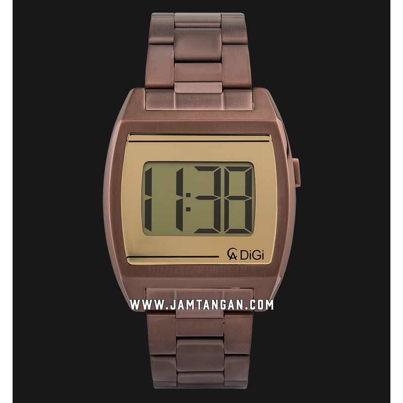 Alexandre Christie AC 9229 LH BBNIV Digital Dial Brown Stainless Steel Strap