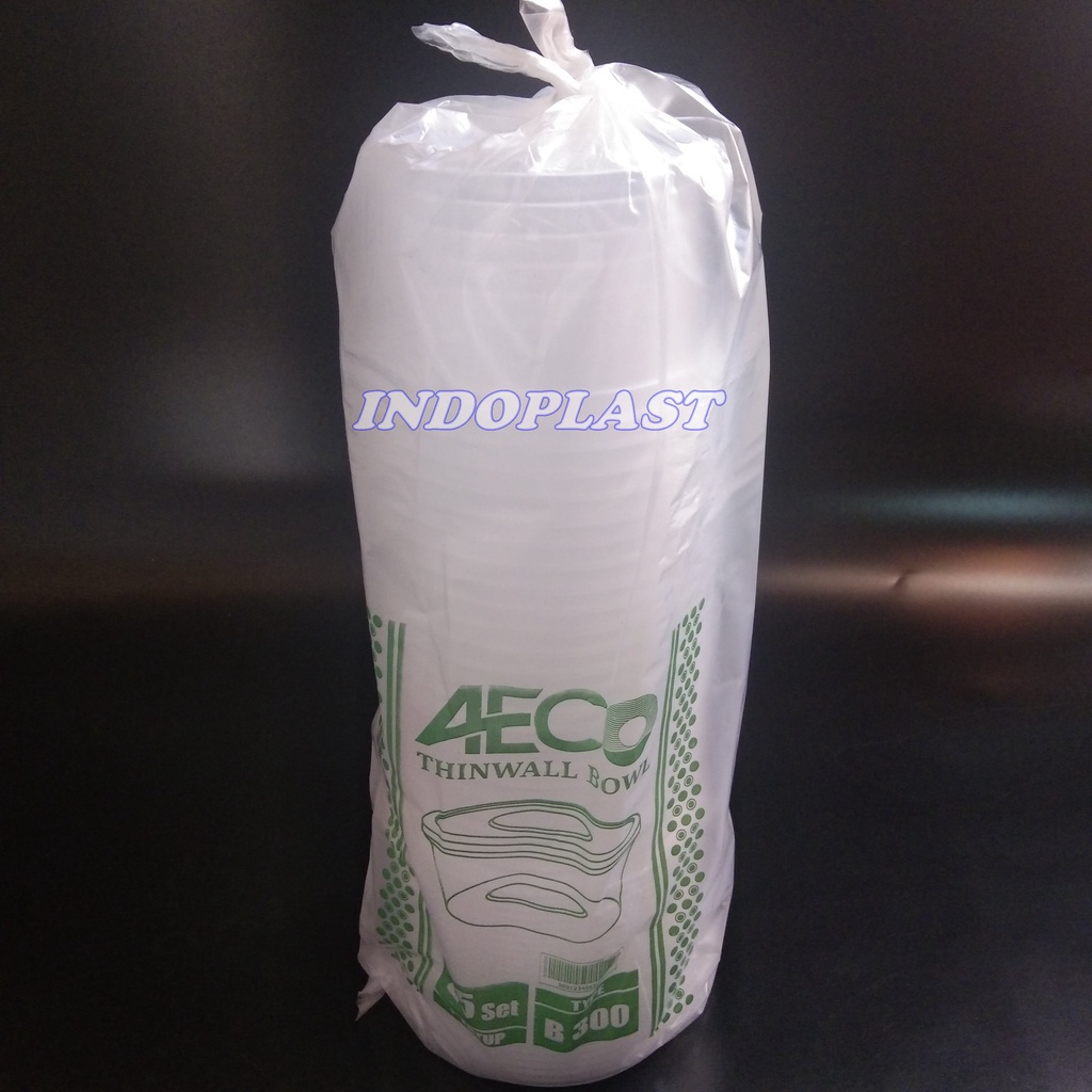 Mangkok Plastik/Thinwall AECO Bulat 300ml isi 25pcs