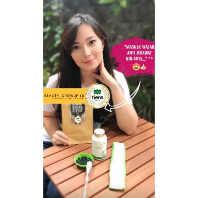 [COD] Masker spirulina original 100 kapsul | Masker jerawat ampuh | Spirulina Tiens ori