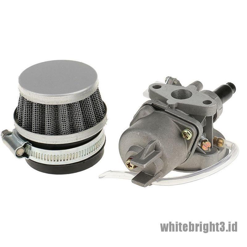 Karburator Filter Udara Mini Warna Putih Untuk Motor Dirt Bike 47cc 49cc