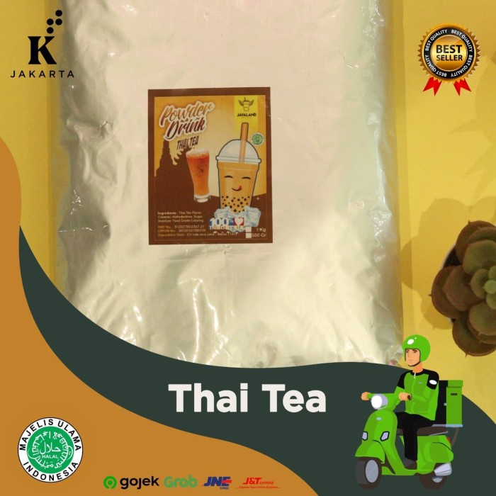 

nh201dd Bubuk Minuman Bubble Powder Drink Thai Tea Original Javaland 1Kg Ds201Fs