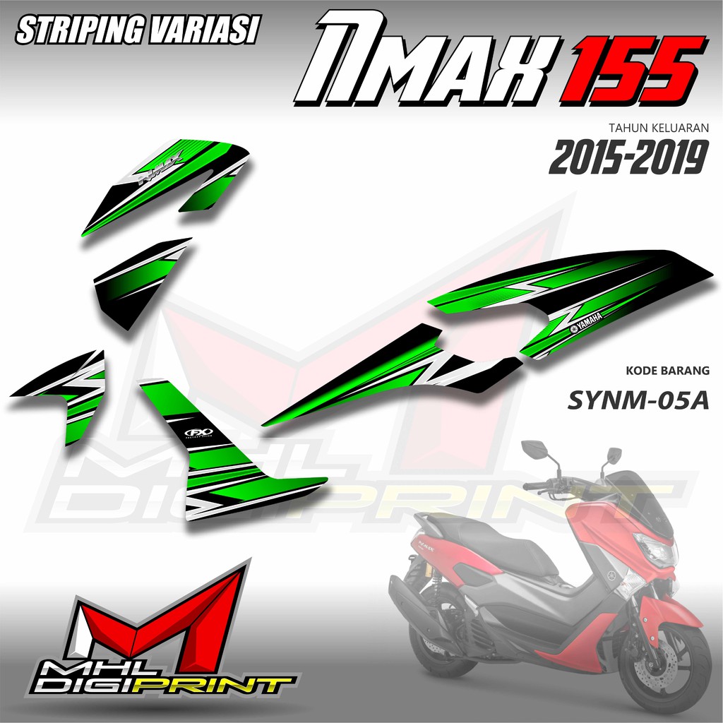 STRIPING VARIASI NMAX 155 GENERASI PERTAMA -  STIKER NMAX OLD - SYNM 05