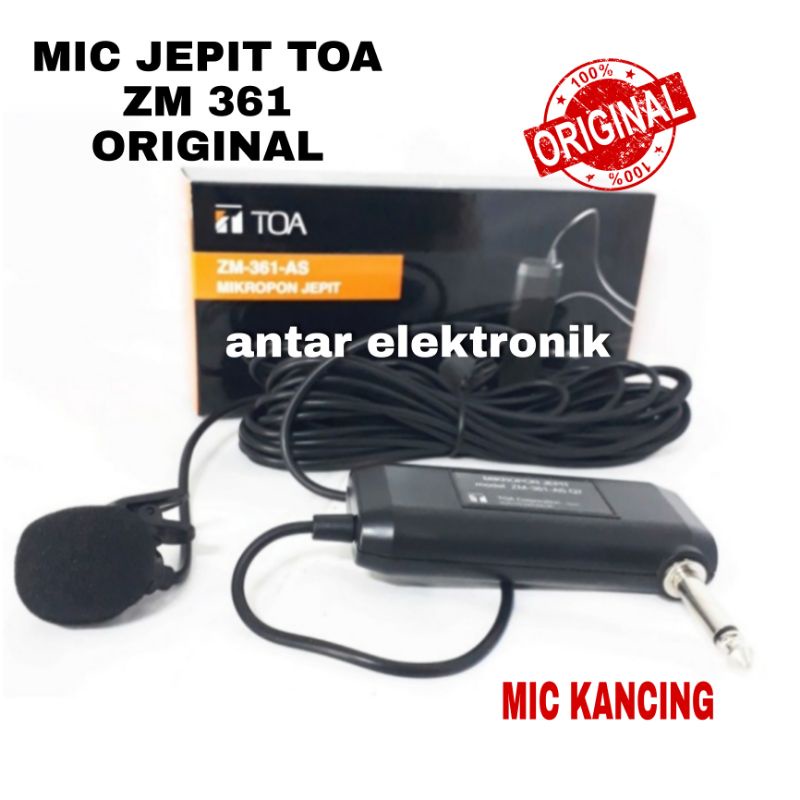 Mic Jepit Toa ZM 361 original mic jepit imam