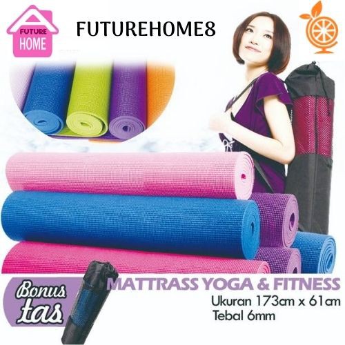 Matras yoga anti slip free Tas Good Quality matras kesehatan yoga