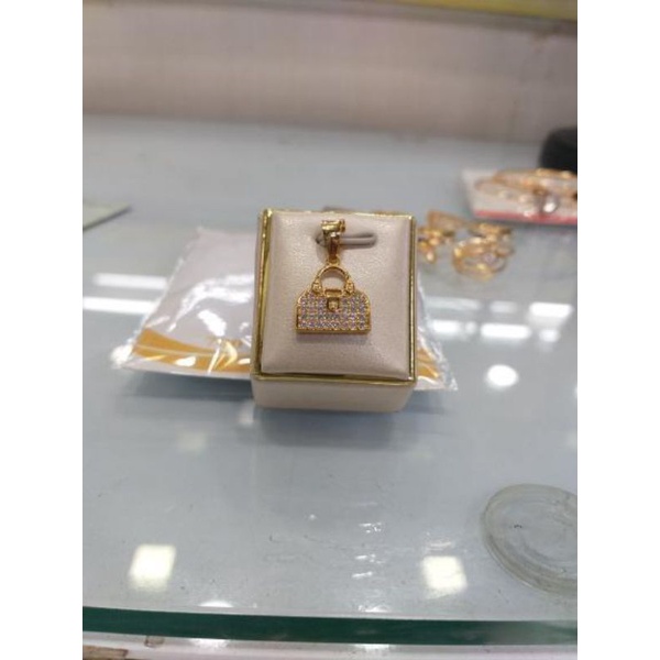 liontin tas full mata emas 16k/700