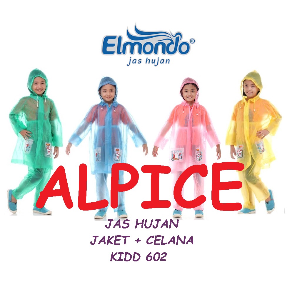 Jas Hujan Jaket Celana Elmondo Kidd 602 Ponco Kidd 502