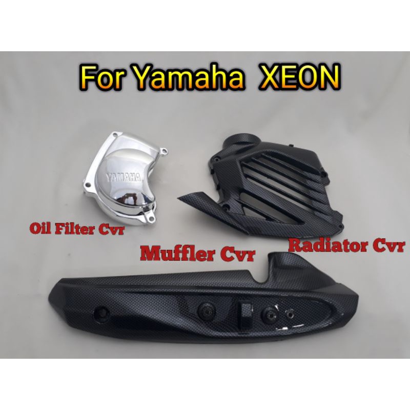 Oil Filter Cvr Plus Radiator Cvr Plus Tutup Knalpot Yamaha Xeon