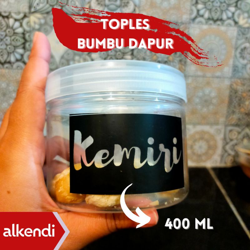 [TABUNG] TOPLES BUMBU DAPUR - NATURAL || TUTUP BENING - NATURAL