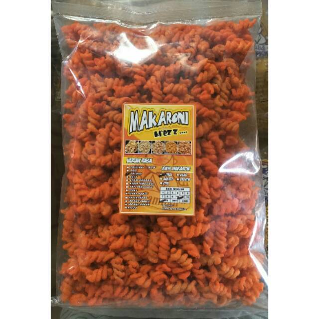 

Makaroni spiral ulir kemasan 500gram Enak Gurih Murah