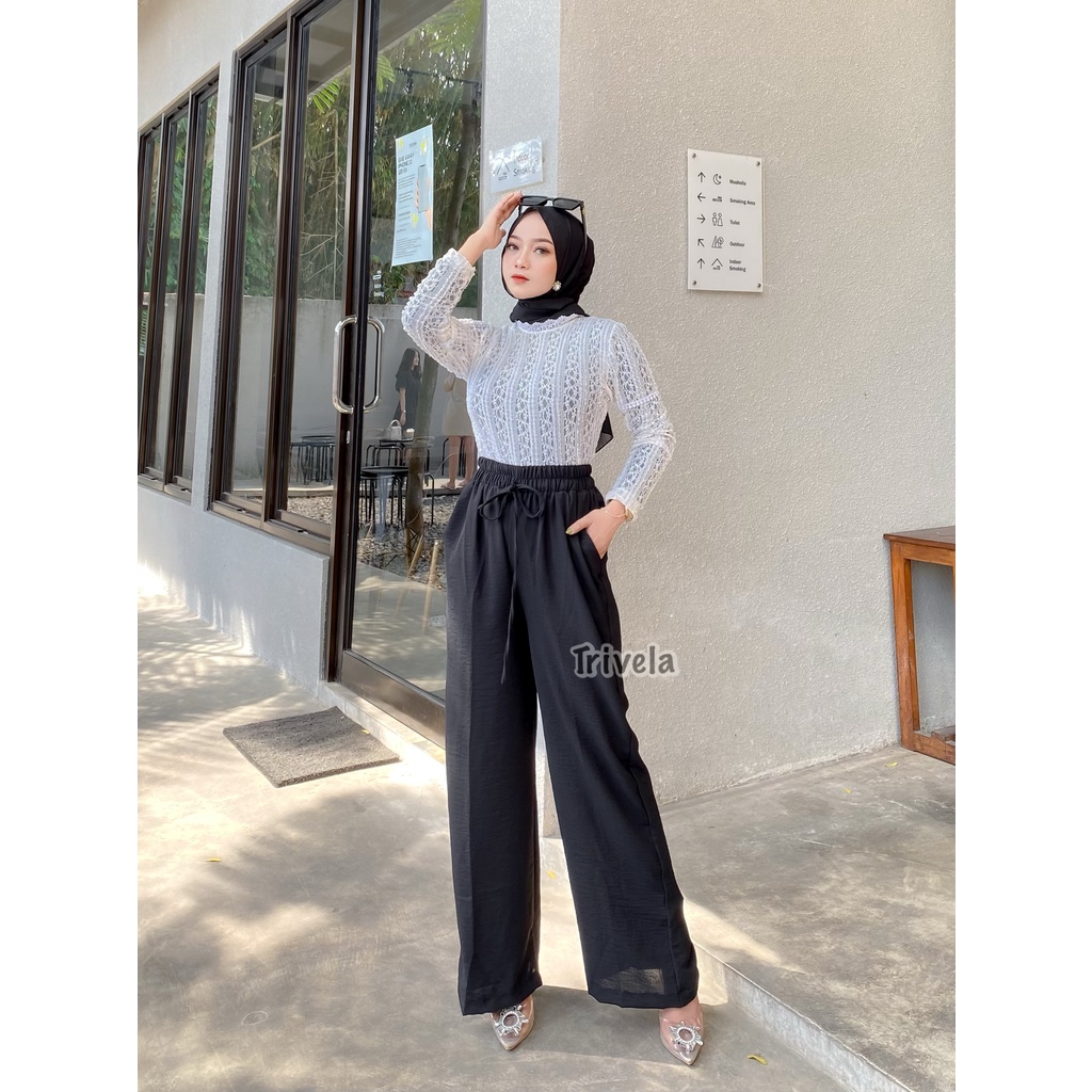 8872 Kulot Cringkel Full Karet Highwaist Anti Ngatung - Hanna SJJ