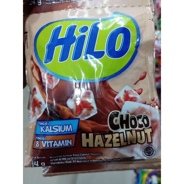 

HILO CHOCO HAZELNUT SACHET ISI 10PCS/MINUMAN COKLAT/MINUMAN INSTAN